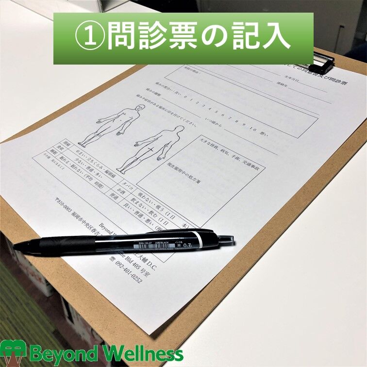 問診票の記入
